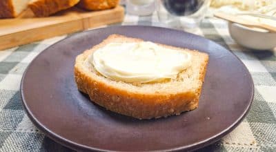 Pão caseiro integral com aveia