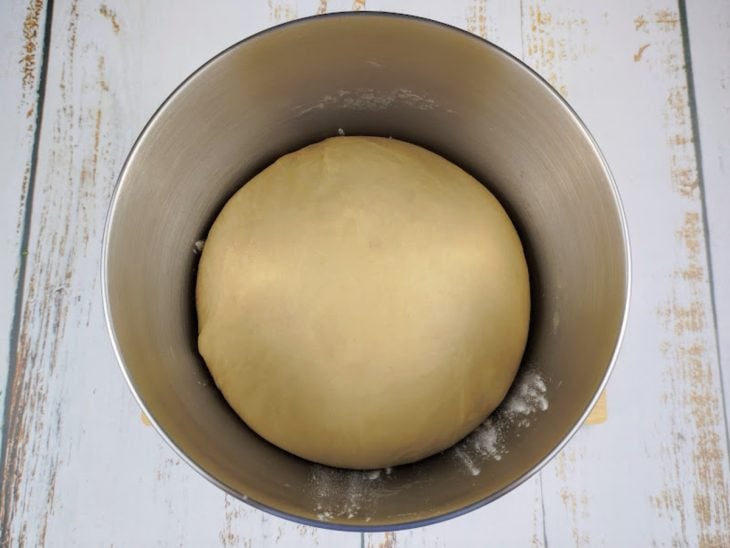 massa de pão crescida