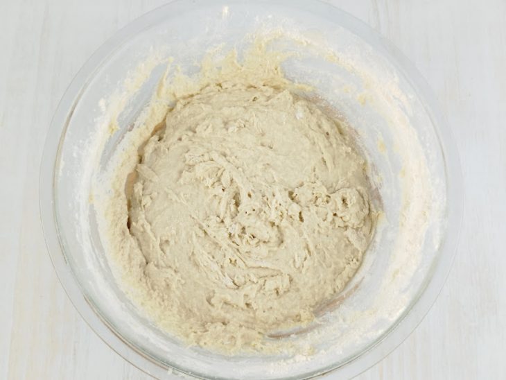 Massa começando a encorpar.