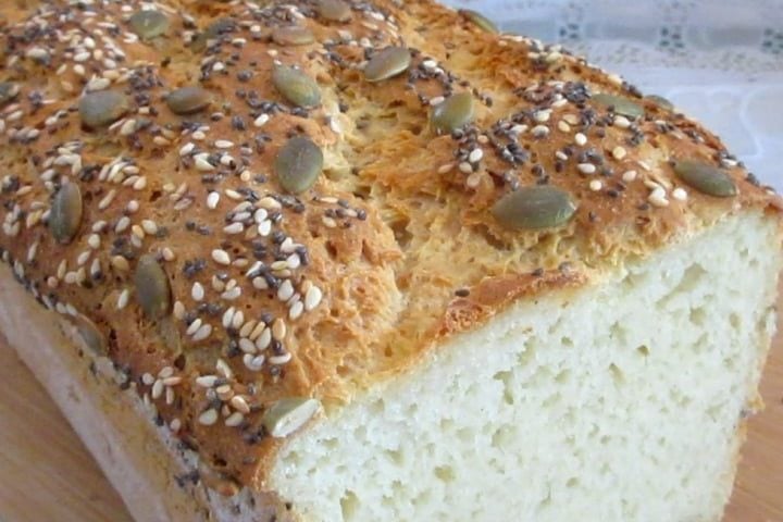 Pão com farinha de quinoa sem glúten