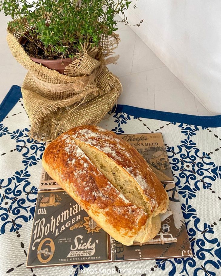Pão com farinha de semolina