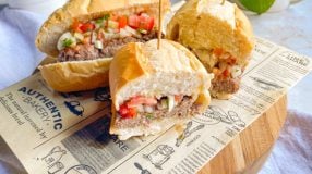 Pão com linguiça
