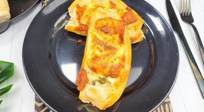 Pão com ovo e queijo na airfryer