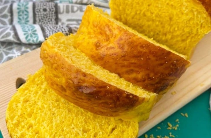 Pão de abóbora cabotiá