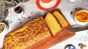 Pão de abóbora sem glúten