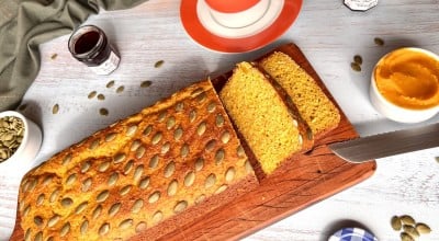 Pão de abóbora sem glúten