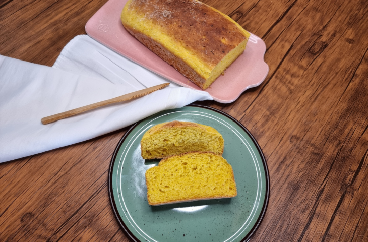Pão de abóbora vegano