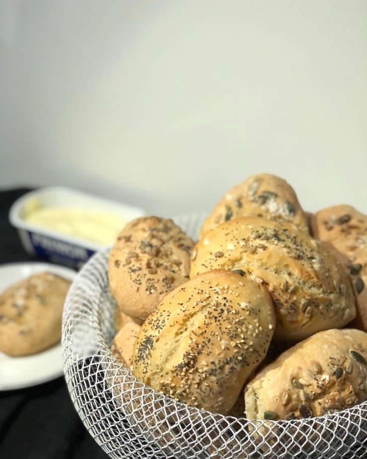 Pão de água com sementes