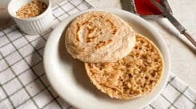 Pão de aveia fit de frigideira