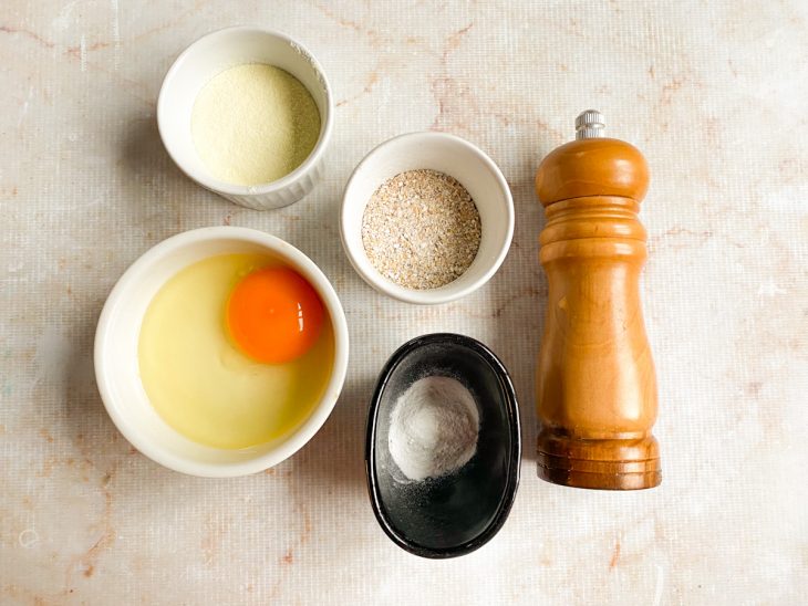 Ingredientes reunidos para o preparo da receita.