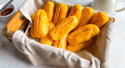 Pão de batata-doce sem farinha