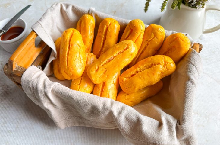 Pão de batata-doce sem farinha