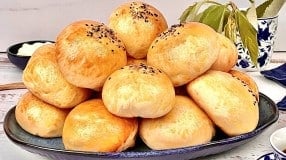 Pão de batata recheado na air fryer