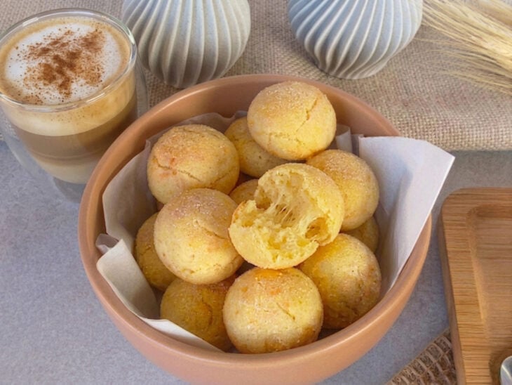 Pão de beijo pronto.