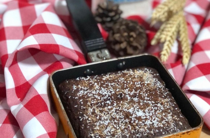 Pão de cacau e coco de frigideira