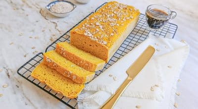 Pão de cenoura e aveia sem glúten