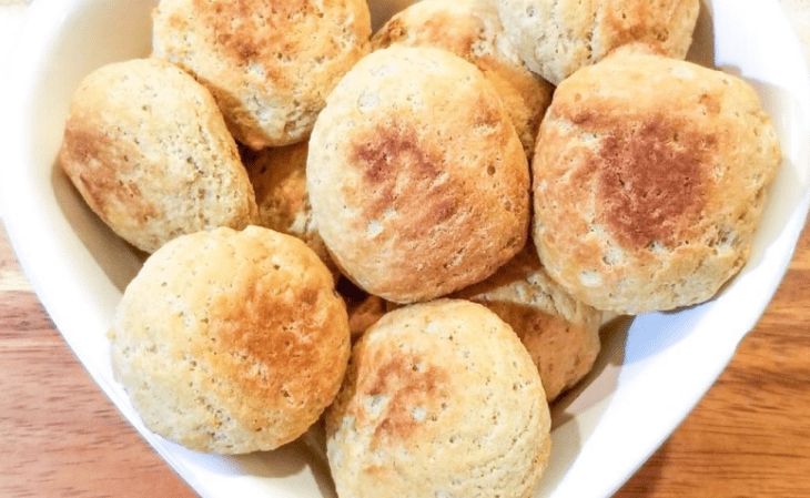 Pão de farinha de coco