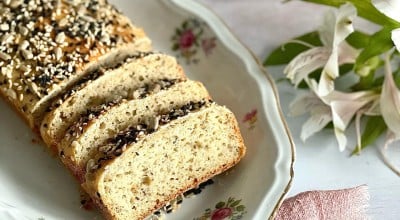 Pão de fibras sem glúten e sem lactose