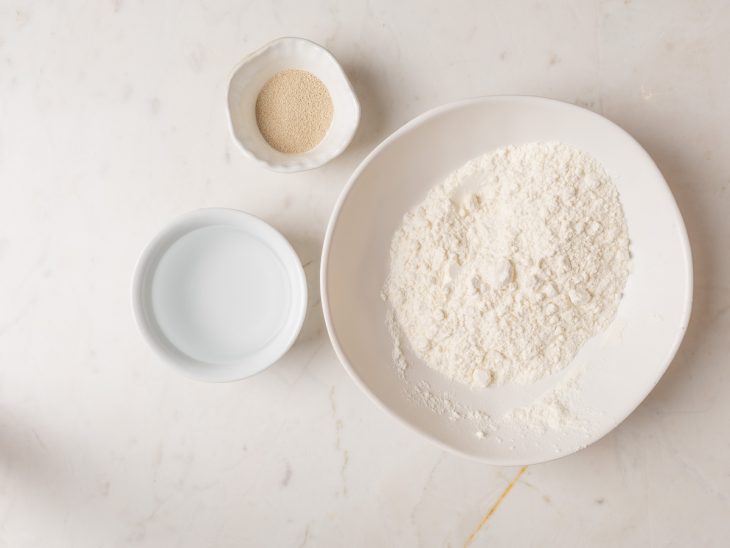 Ingredientes para o preparo da receita.