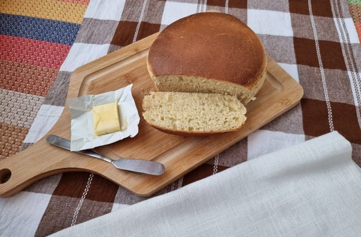Pão de forma fácil na airfryer