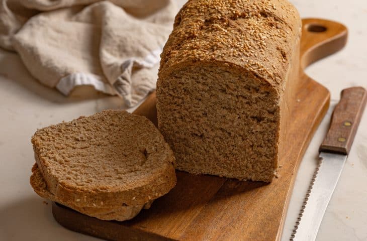 Pão de forma integral caseiro