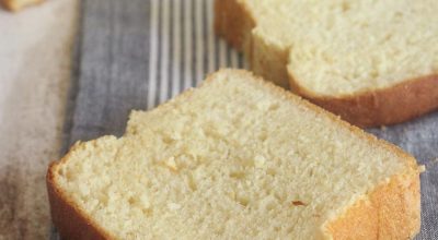 Pão de fubá com leite de coco