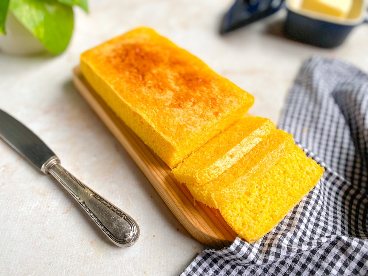 Pão de fubá de liquidificador sem glúten