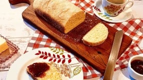 Pão de fubá fofinho e sem sovar