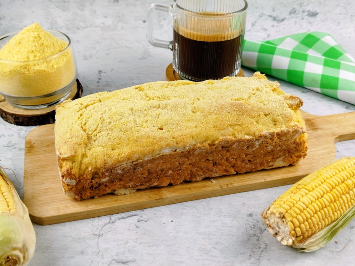 Pão de fubá sem glúten e sem lactose