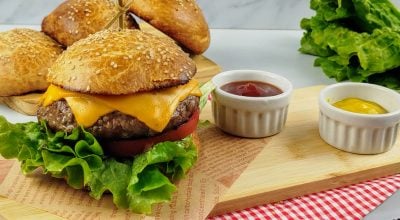 Pão de hambúrguer brioche
