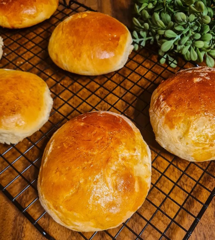 Pão de hambúrguer fácil