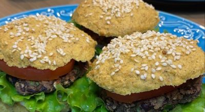 Pão de hambúrguer low carb