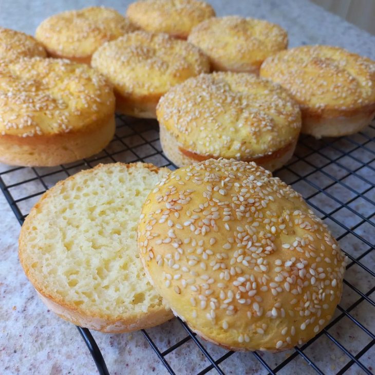 Pão de hambúrguer sem glúten