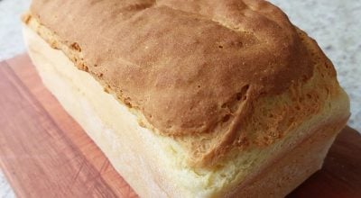 Pão de leite de coco sem glúten