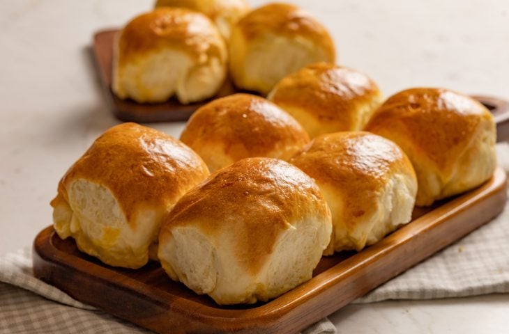 Pão de leite na air fryer