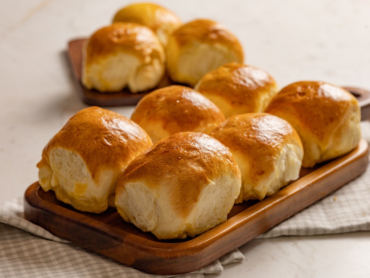 Pão de leite na air fryer