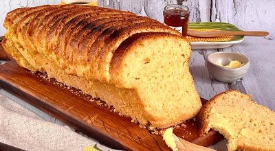 Pão de milho de liquidificador fácil