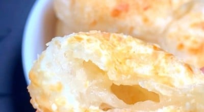 Pão de queijo com 4 ingredientes na airfryer