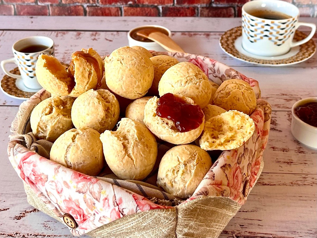 Pão de queijo com aveia