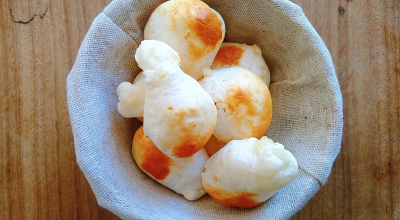 Pão de queijo com creme de leite