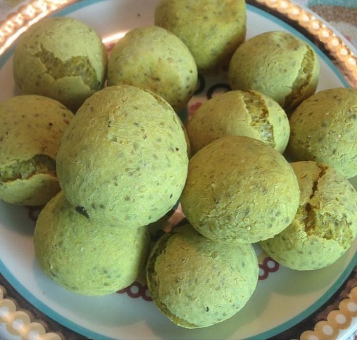 Pão de queijo de inhame vegano