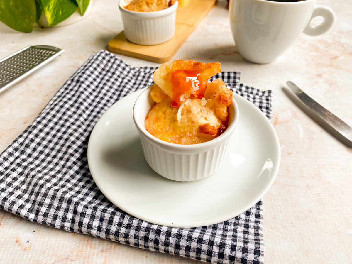Pão de queijo fit na air fryer