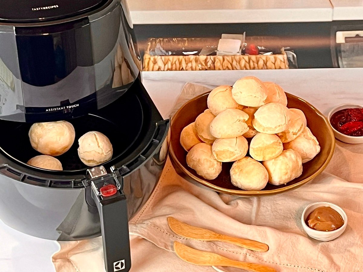 Pão de queijo na airfryer