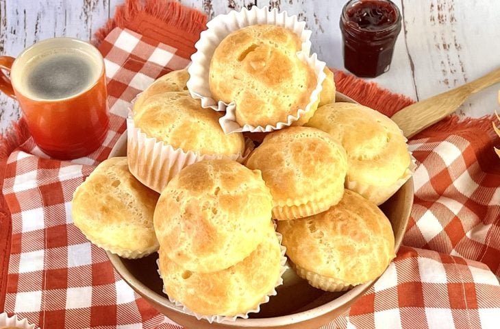 Pão de queijo no liquidificador