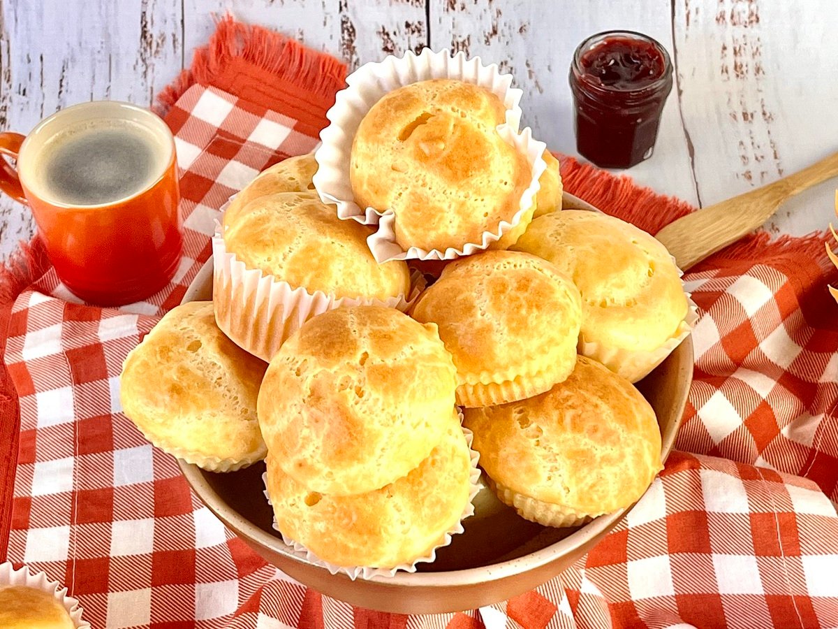 Pão de queijo no liquidificador