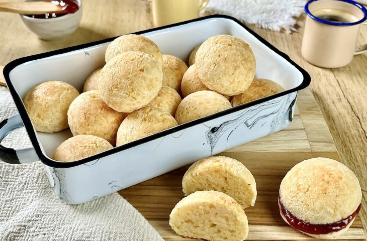Pão de queijo sem ovo