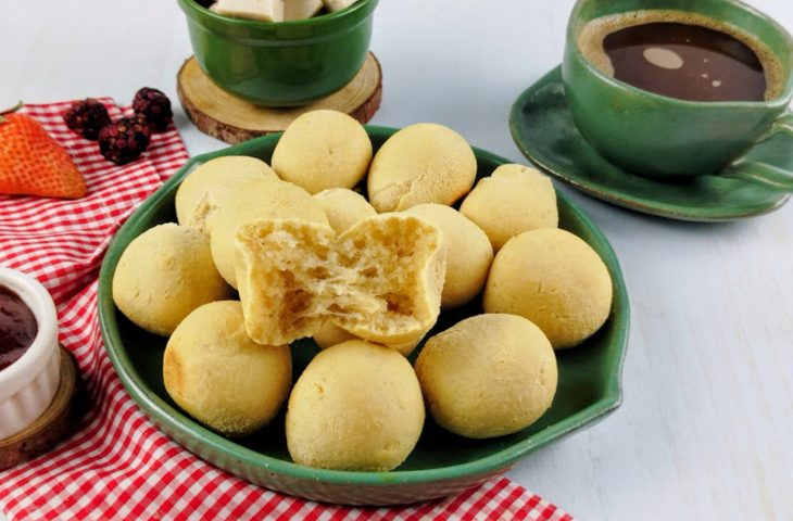 Pão de queijo vegano na air fryer