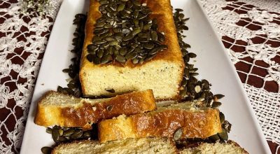 Pão de semente de abóbora low carb