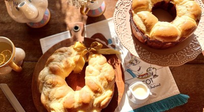 Pão doce com creme