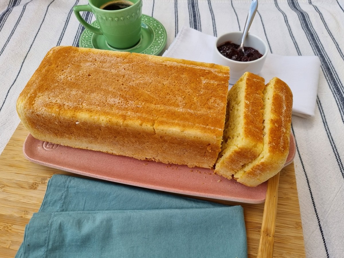 Pão fácil sem glúten e lactose